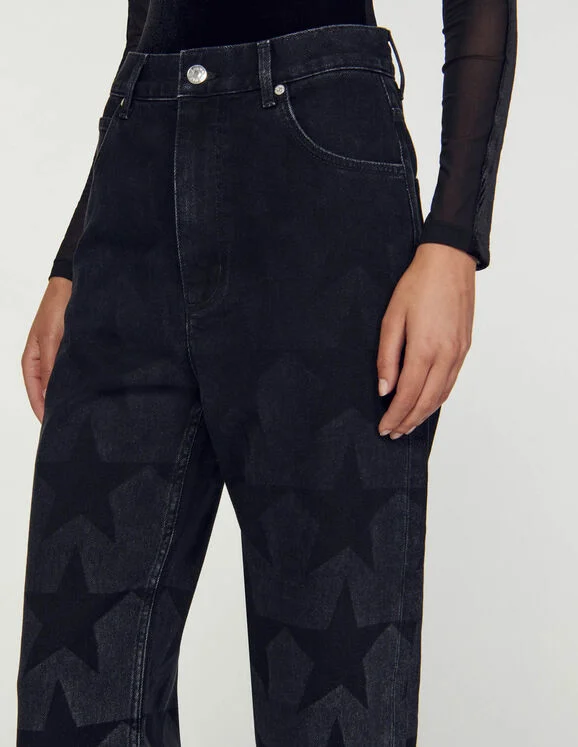 Starry straight-leg jeans