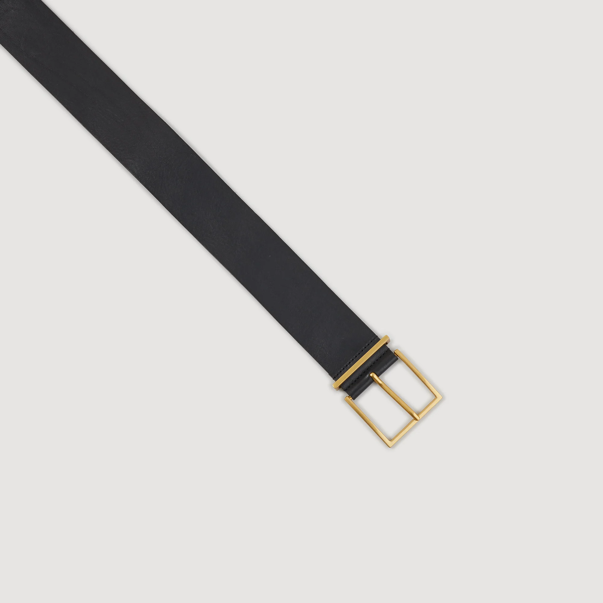 Wide leather belt