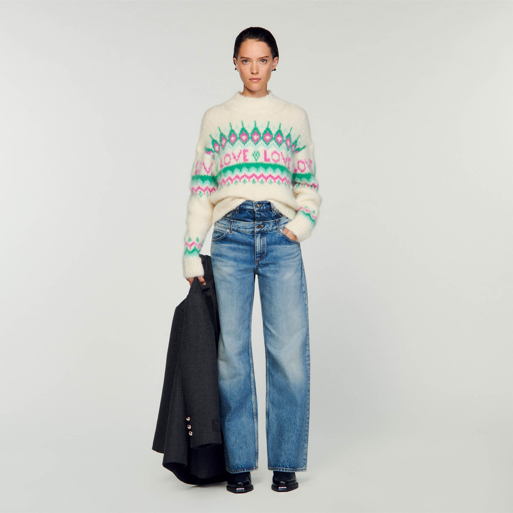 LOVE knit sweater