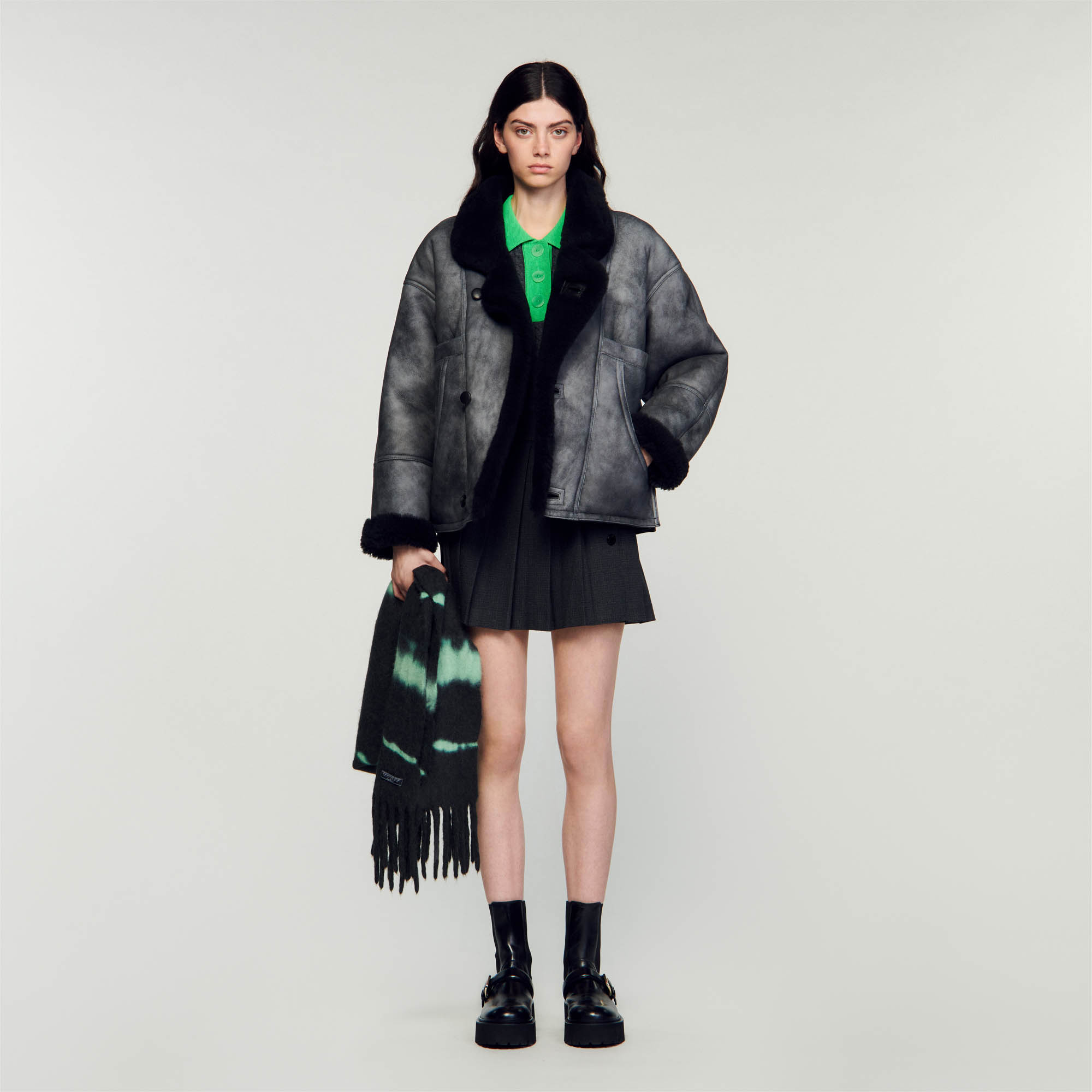 Shearling coat