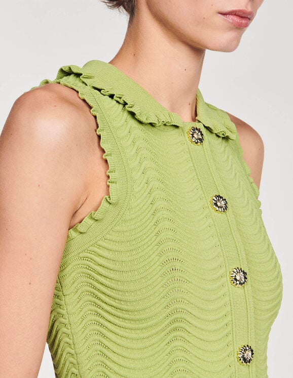 Sleeveless knit top