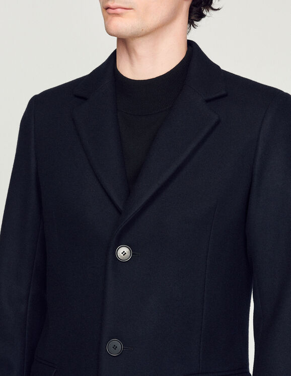 Wool and cashmere coat