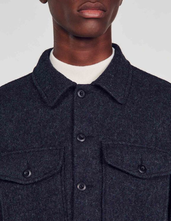 Wool overshirt