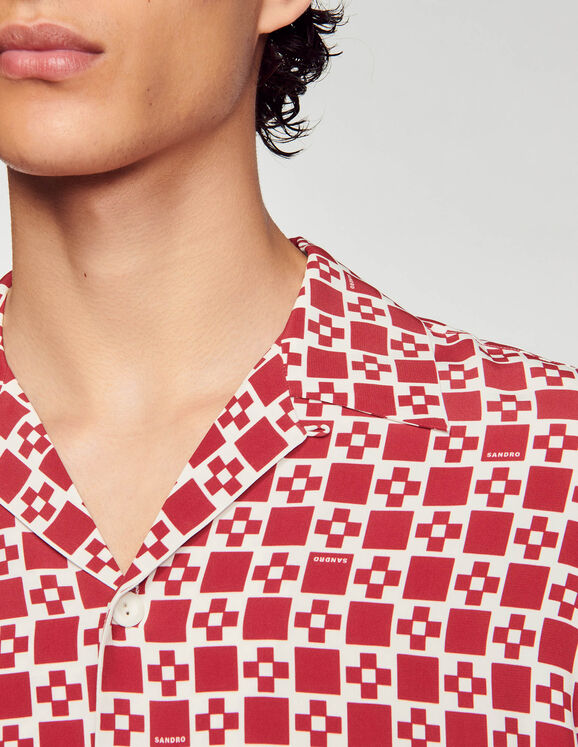 Short-sleeve Square Cross shirt
