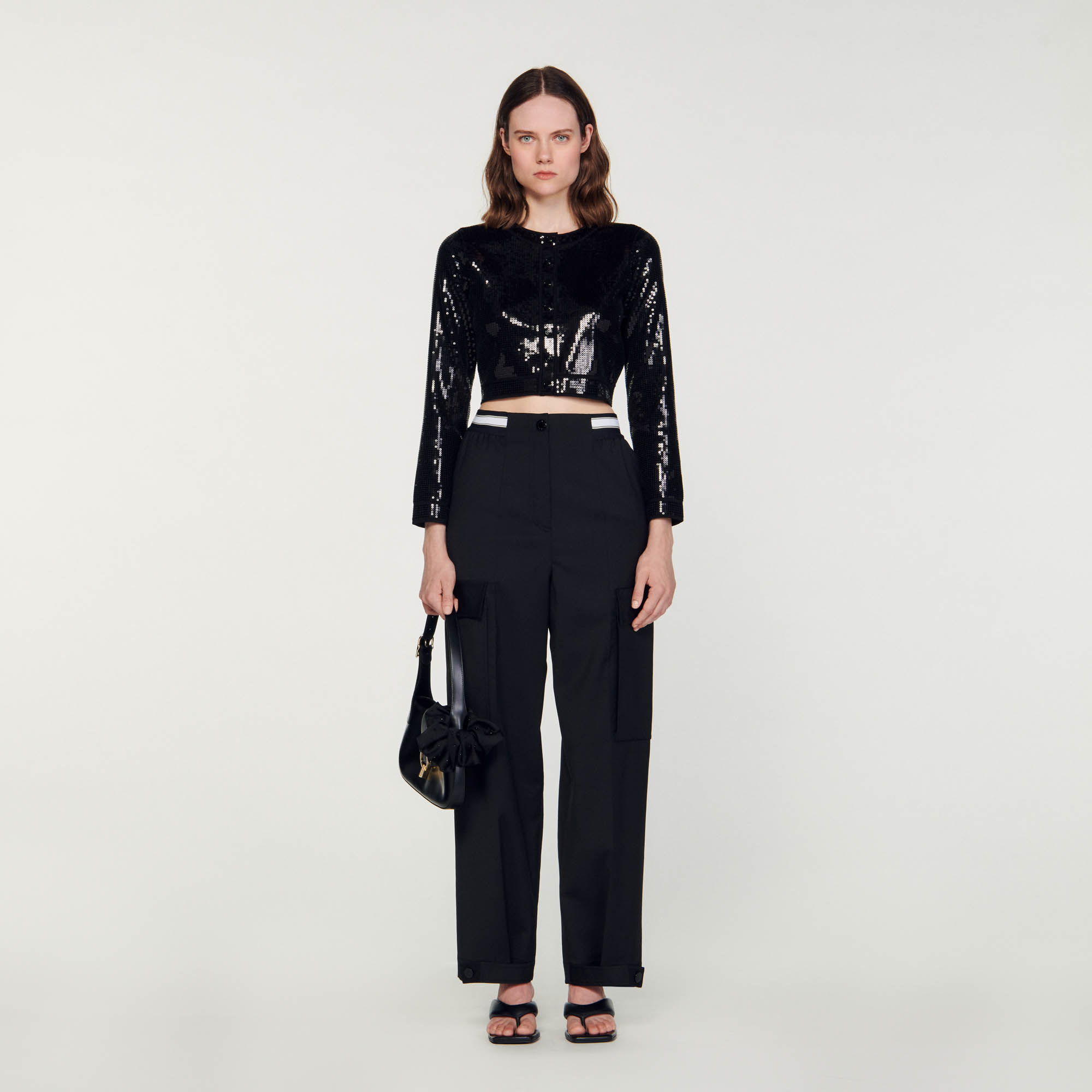 Wide-leg cargo pants
