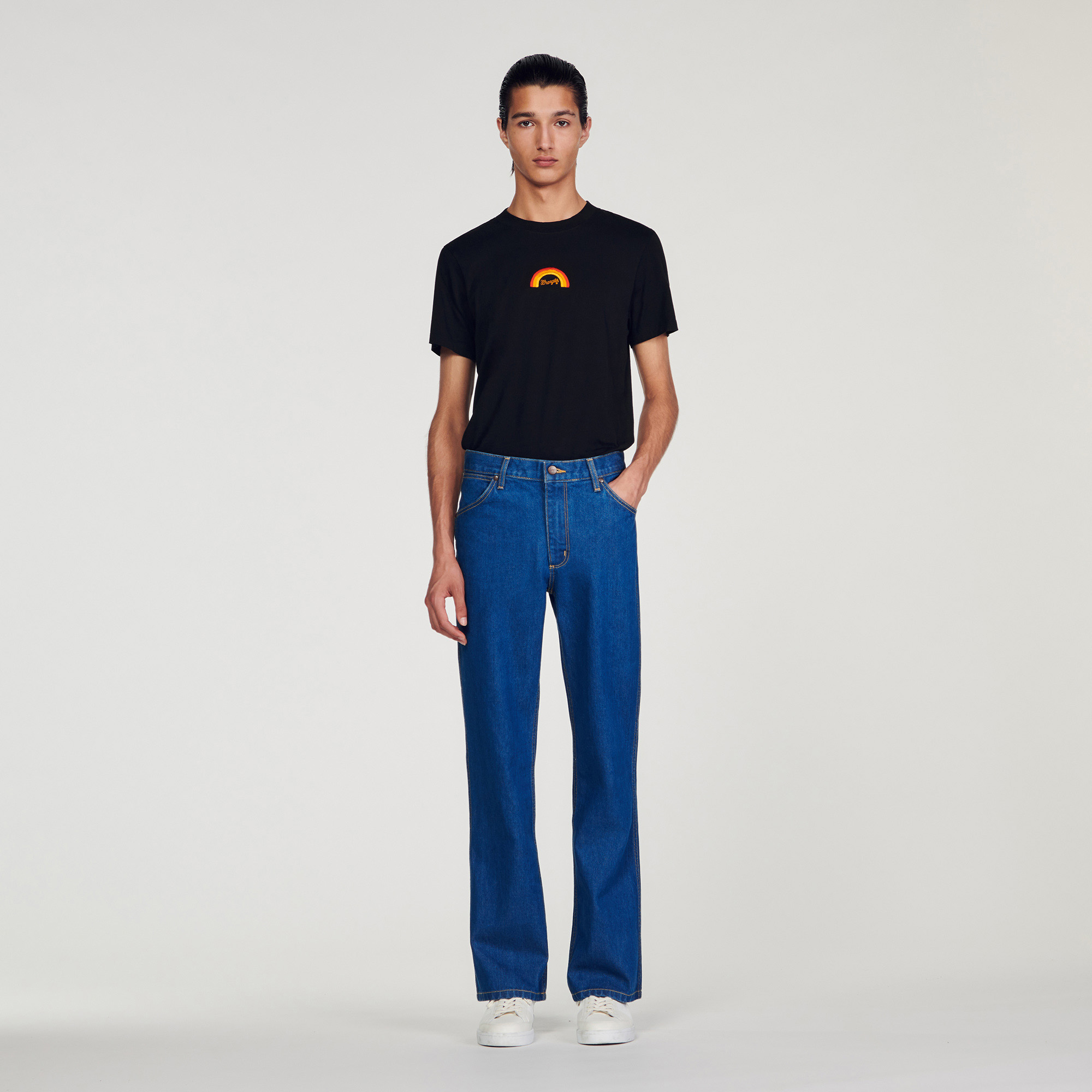 SANDROxWRANGLER faded jeans