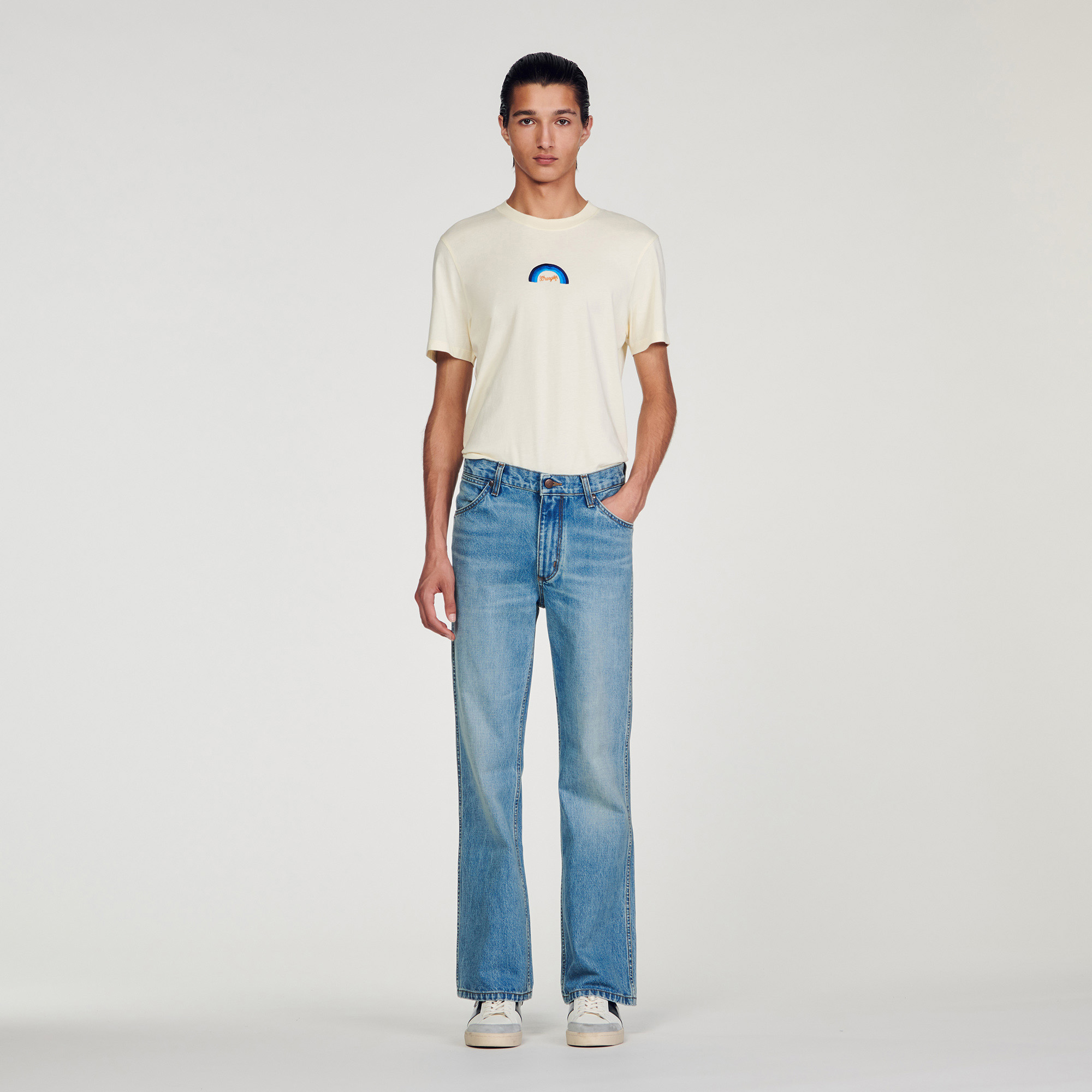 SANDROxWRANGLER faded jeans