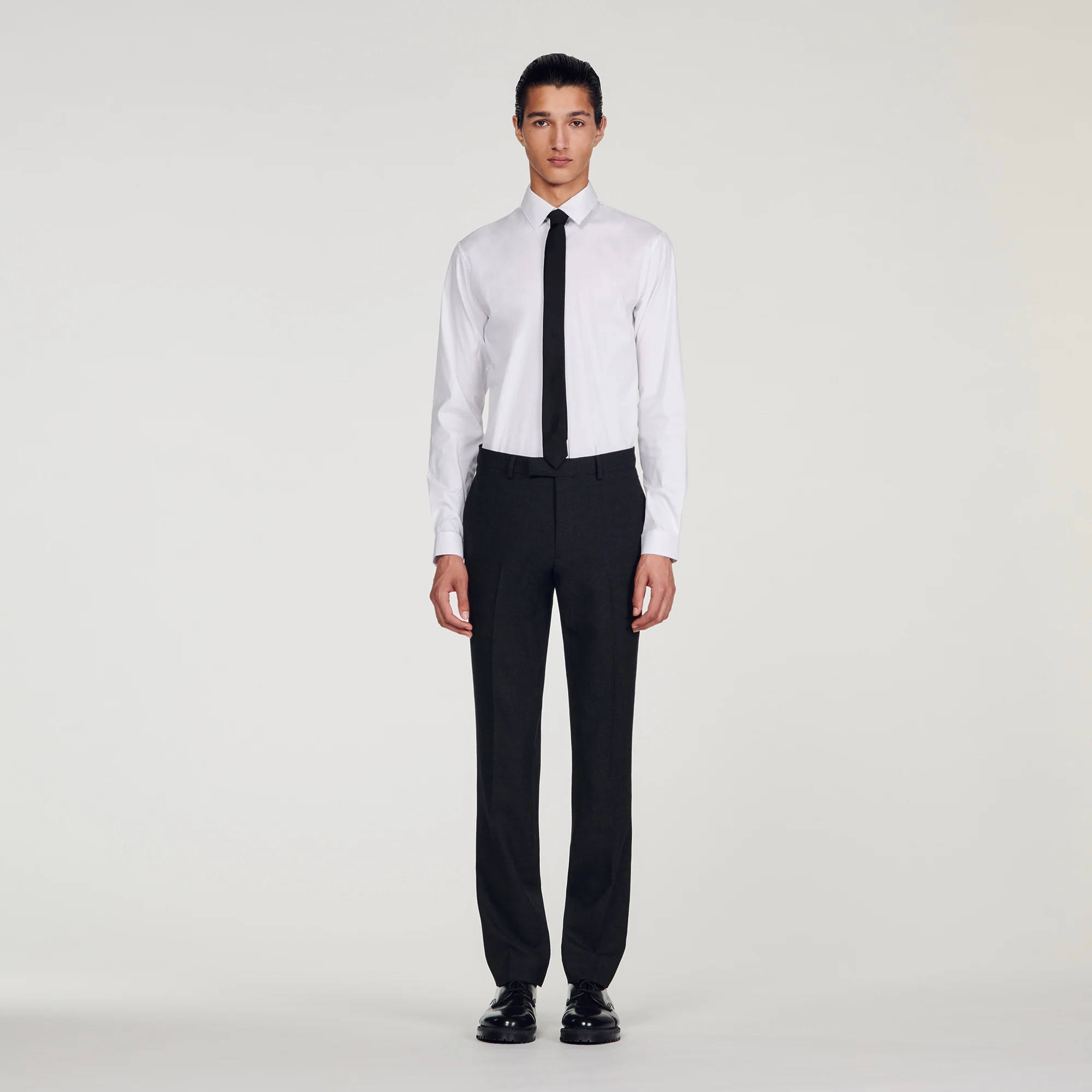 Wool suit trousers