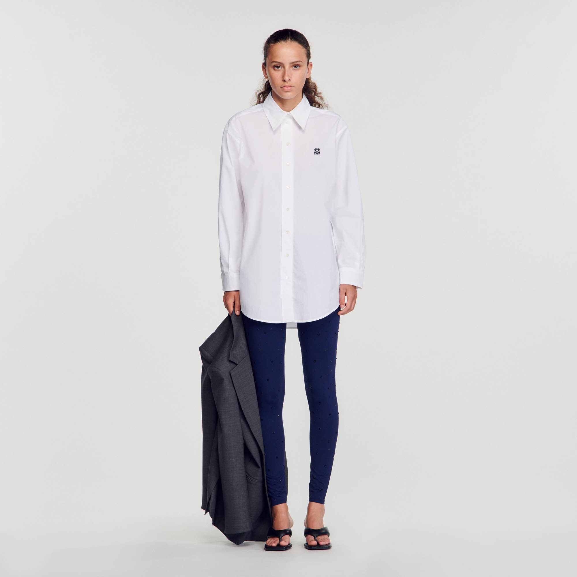 Oversized cotton shirt