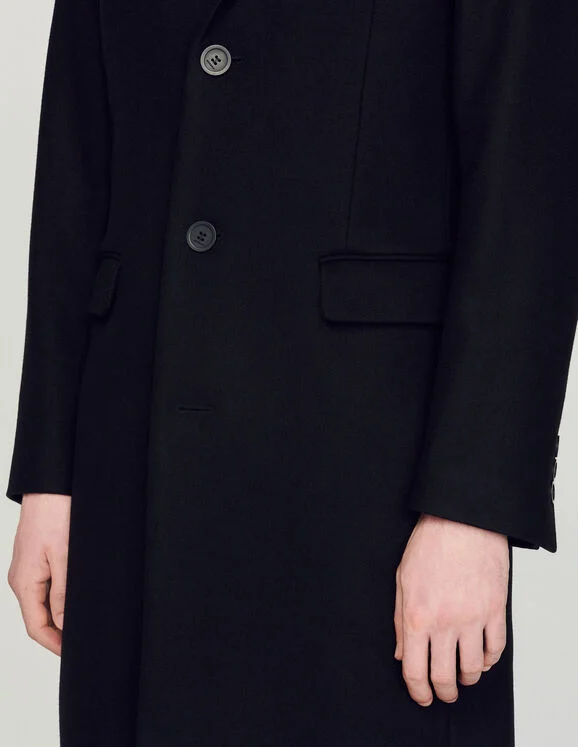 Wool and cashmere coat
