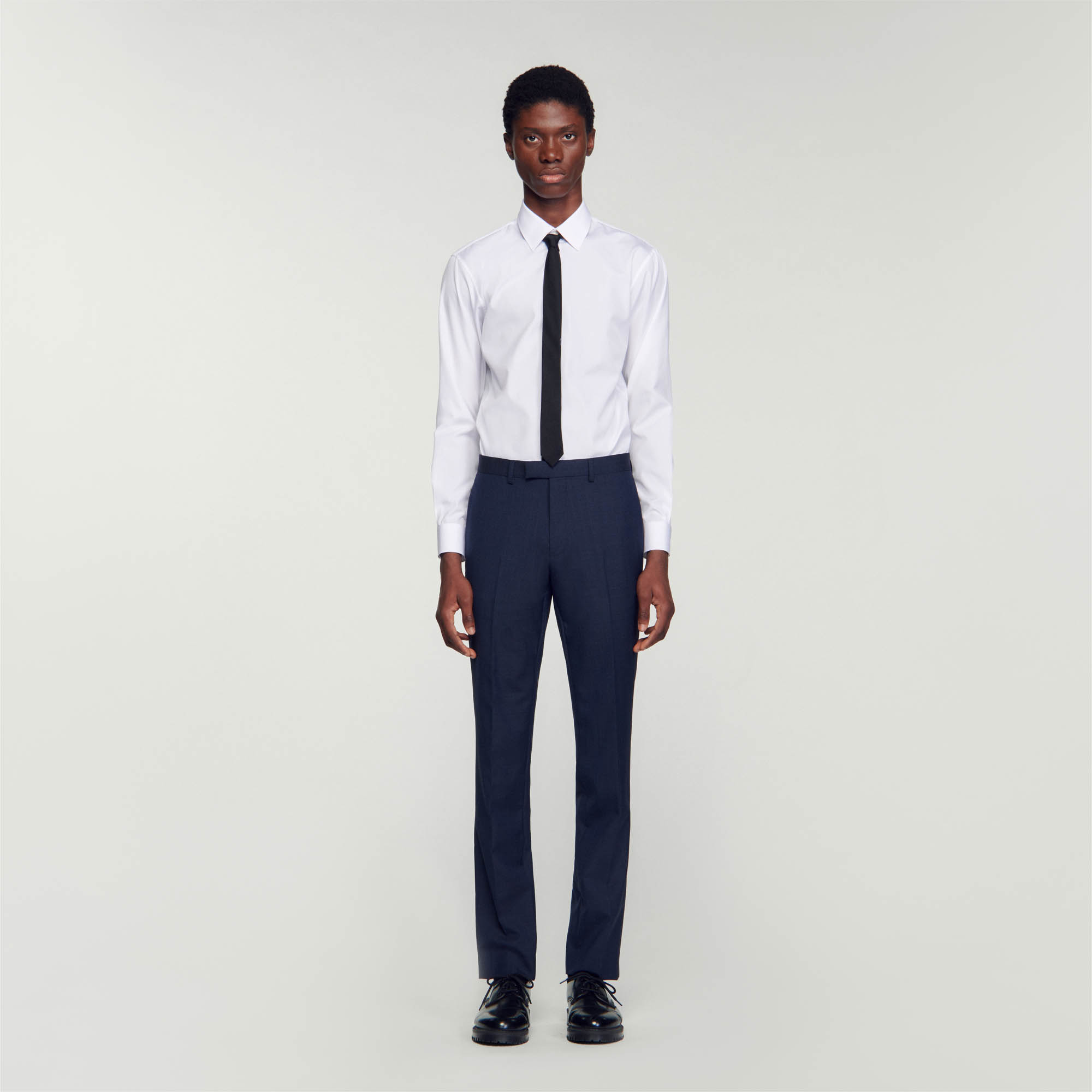 Wool suit pants