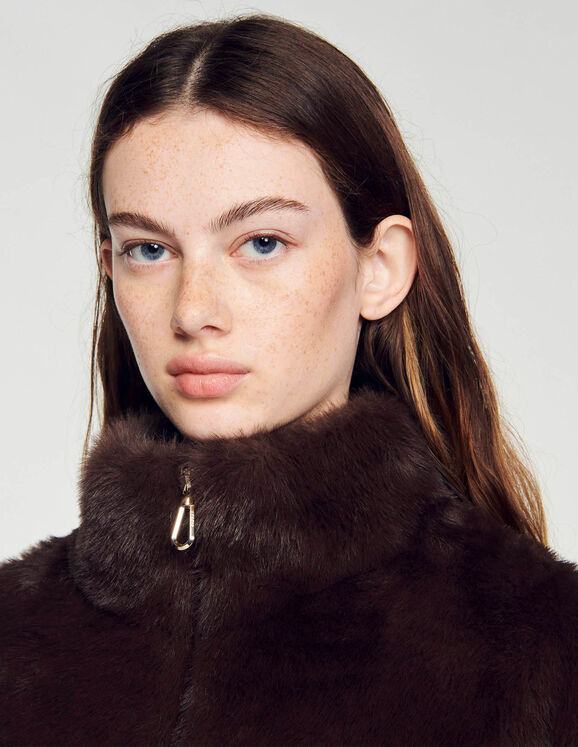 Faux fur jacket