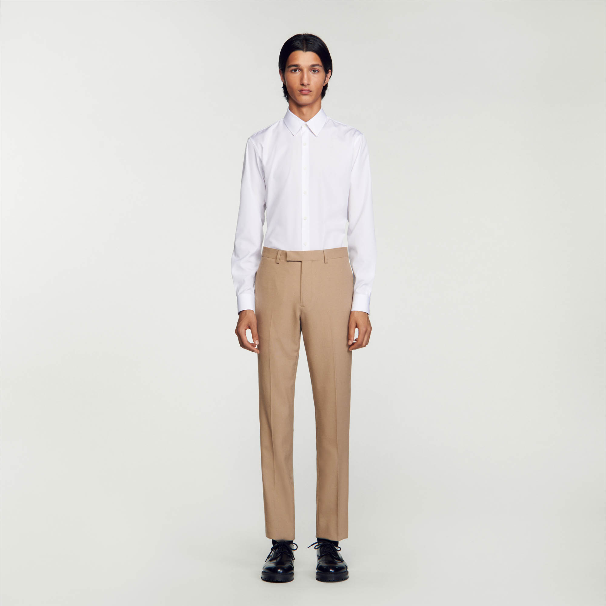 Wool suit trousers