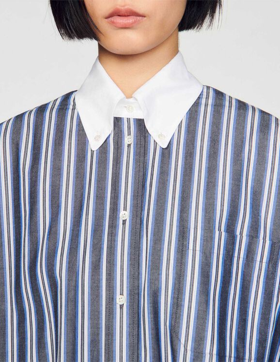 Oversized striped shirt