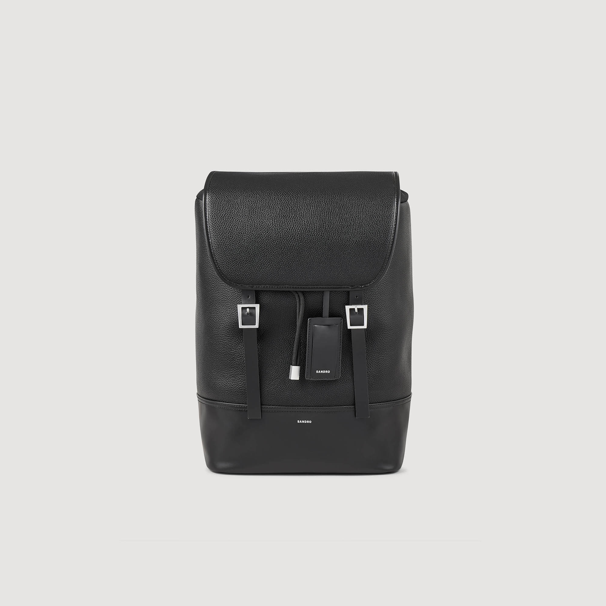 Canvas and leather backpack