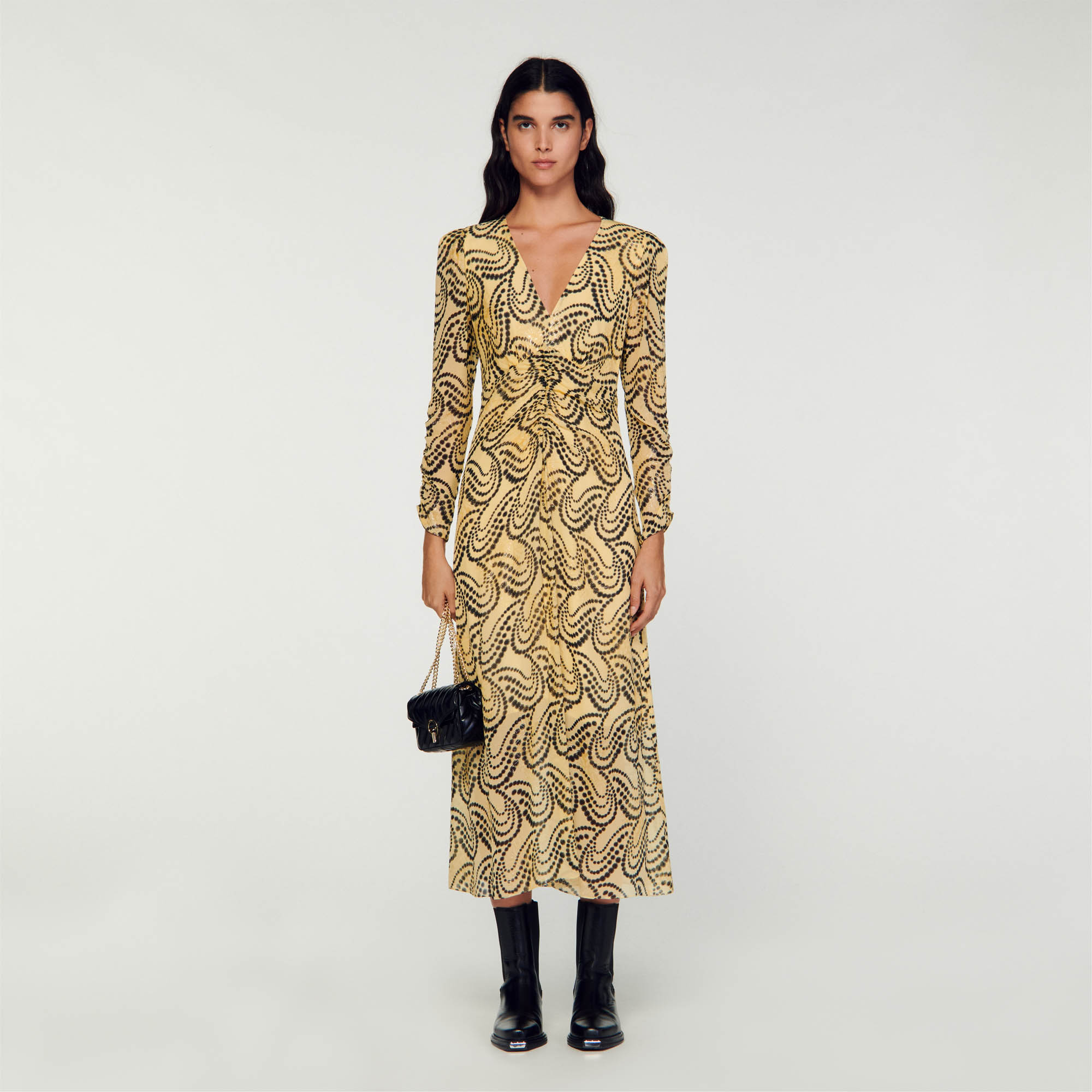 Paisley print dress