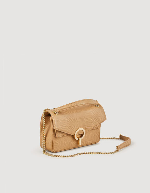 Small embossed leather Yza bag