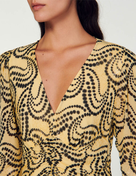 Paisley print dress