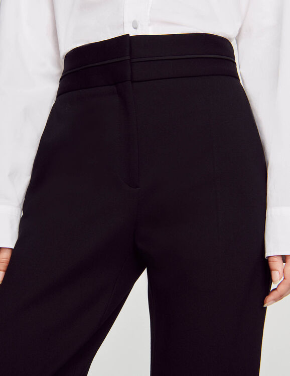 High-waisted classic pants