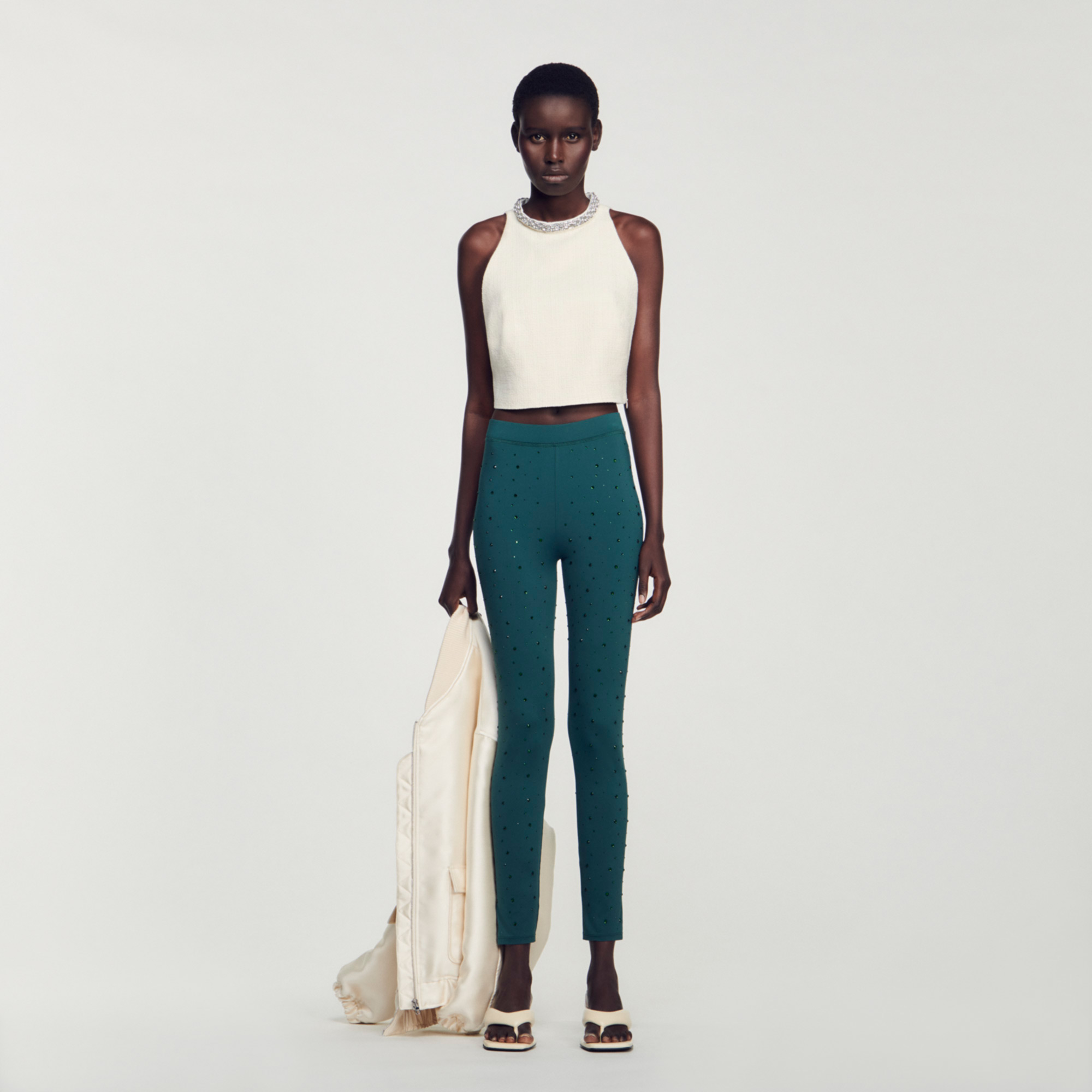 Rhinestone leggings