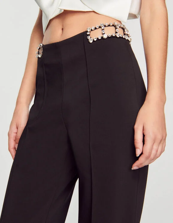 Rhinestone trousers