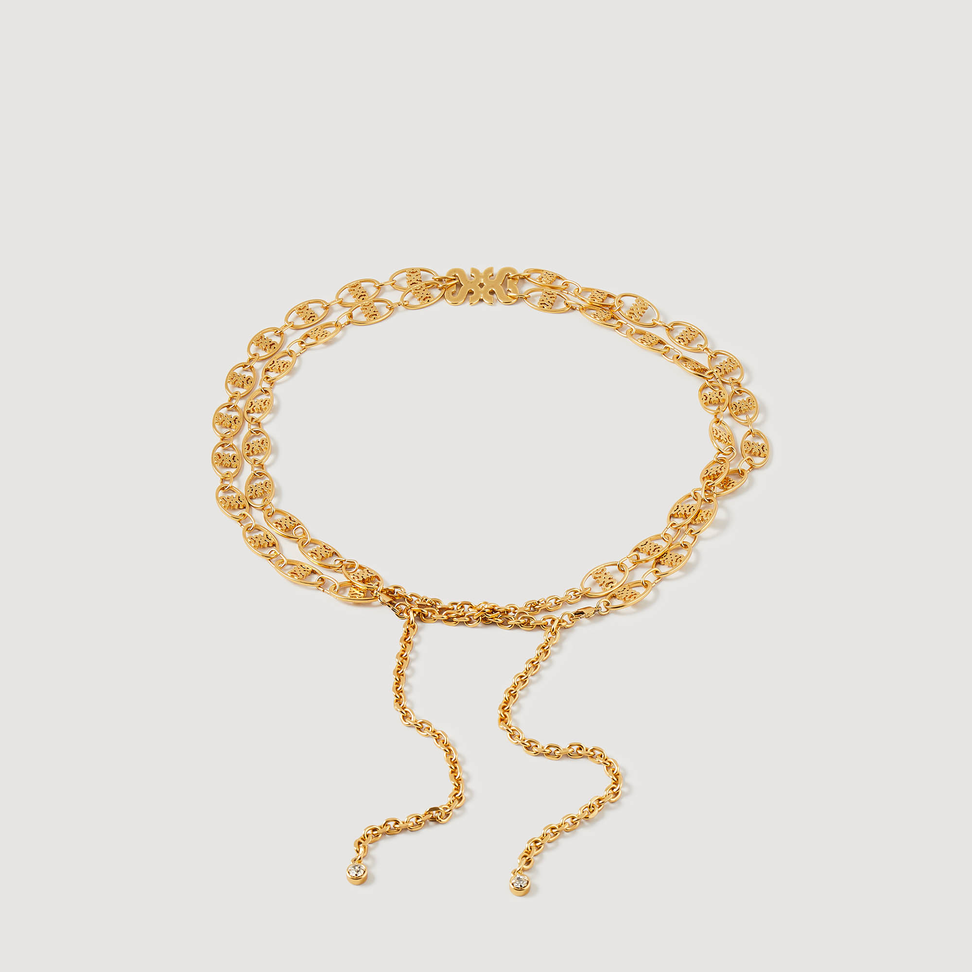 Double chain jewellery belt