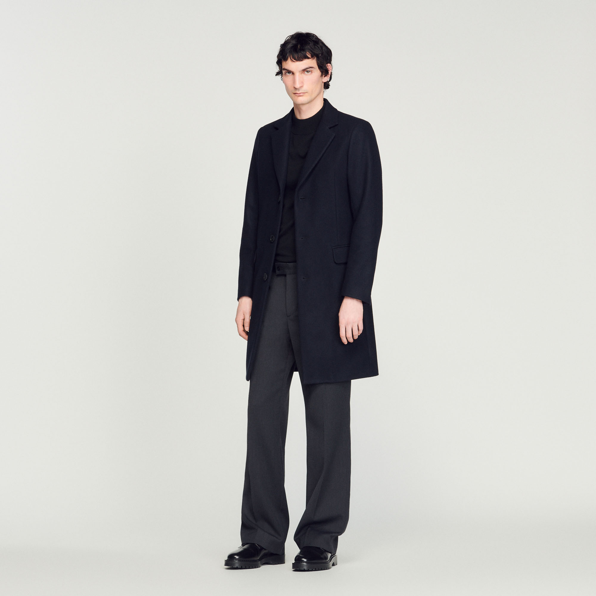 Wool and cashmere coat