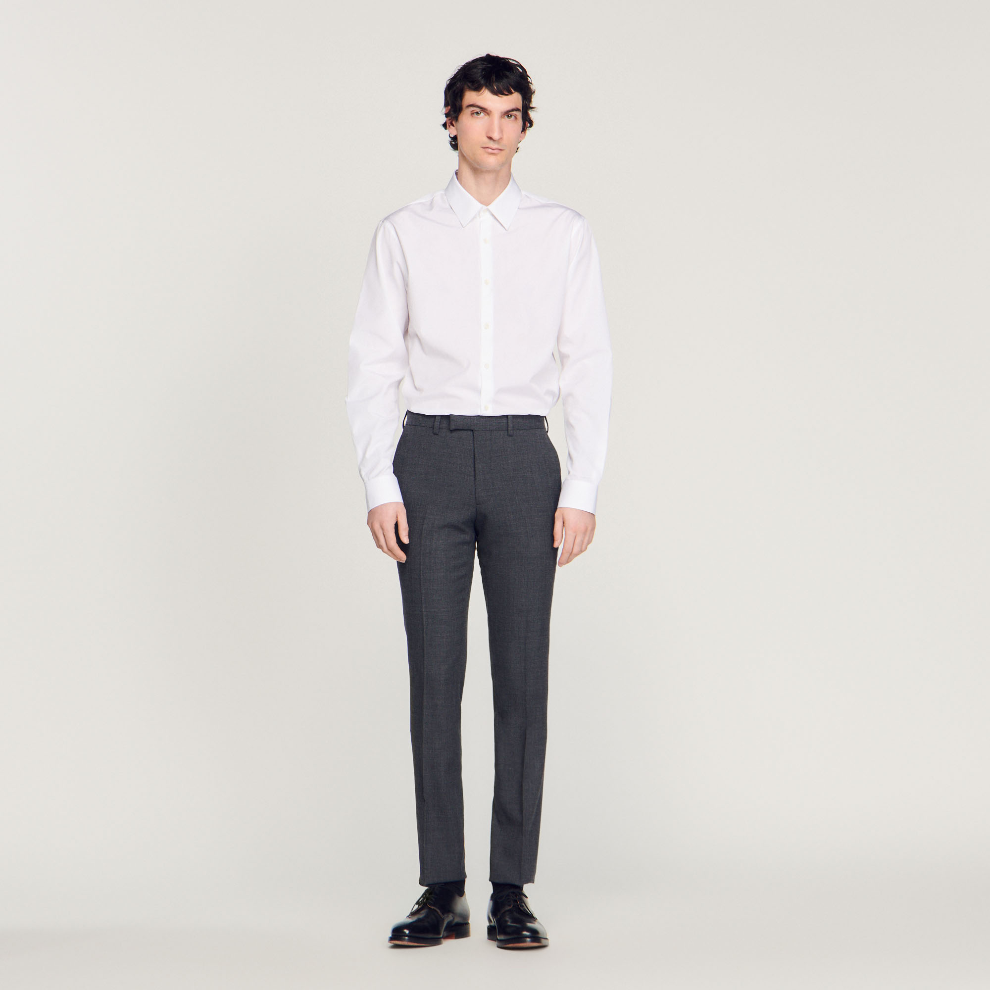 Wool suit pants
