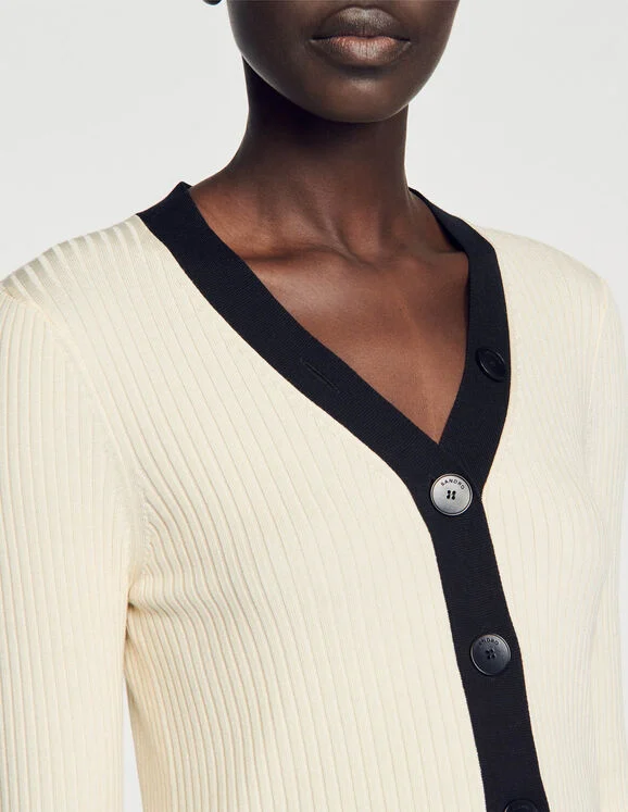 Ribbed cardigan