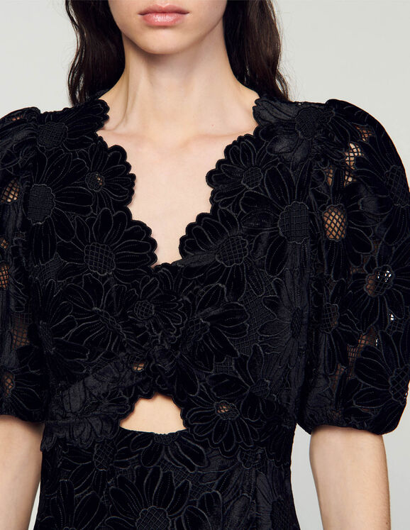 Velvet maxi dress