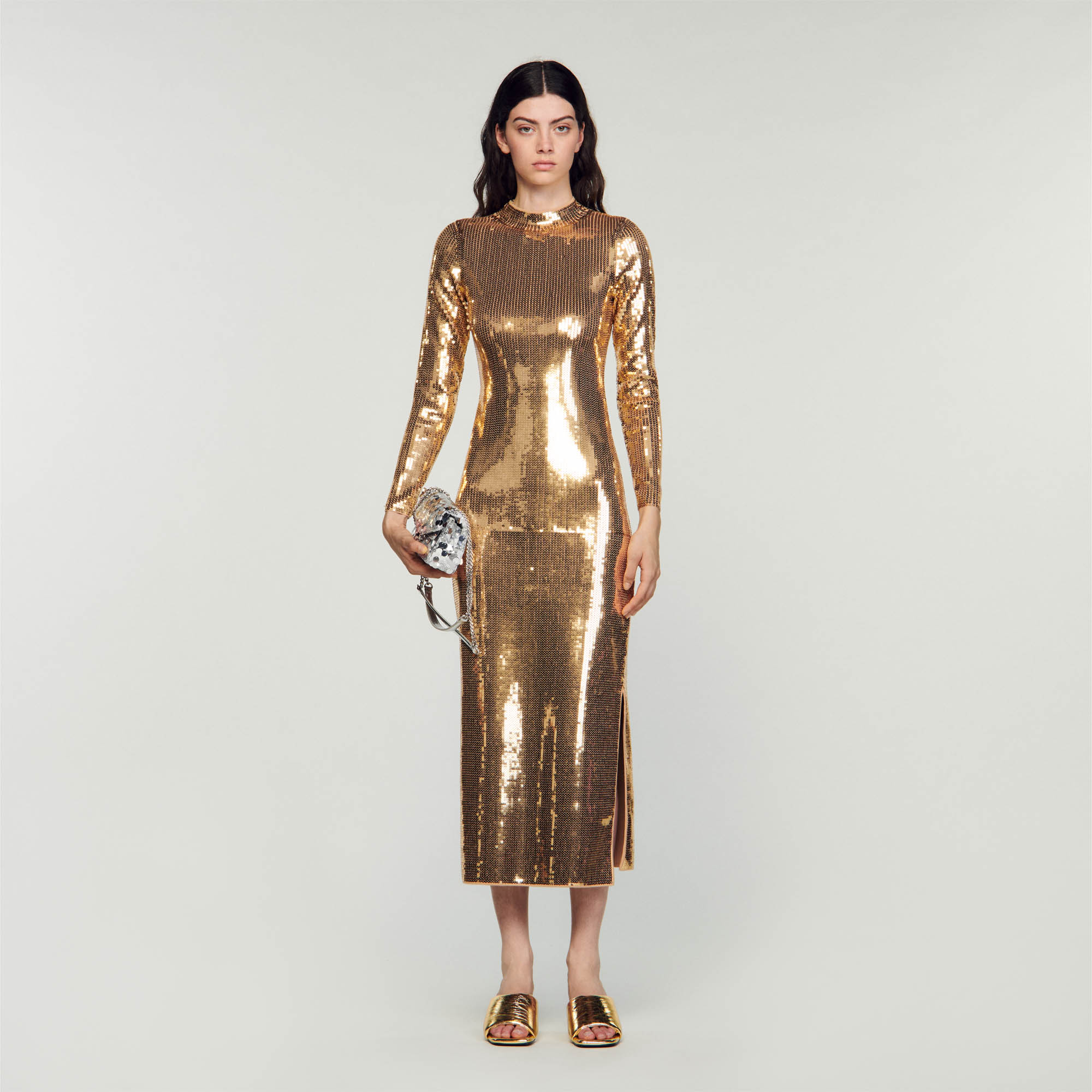 Sequin midi dress