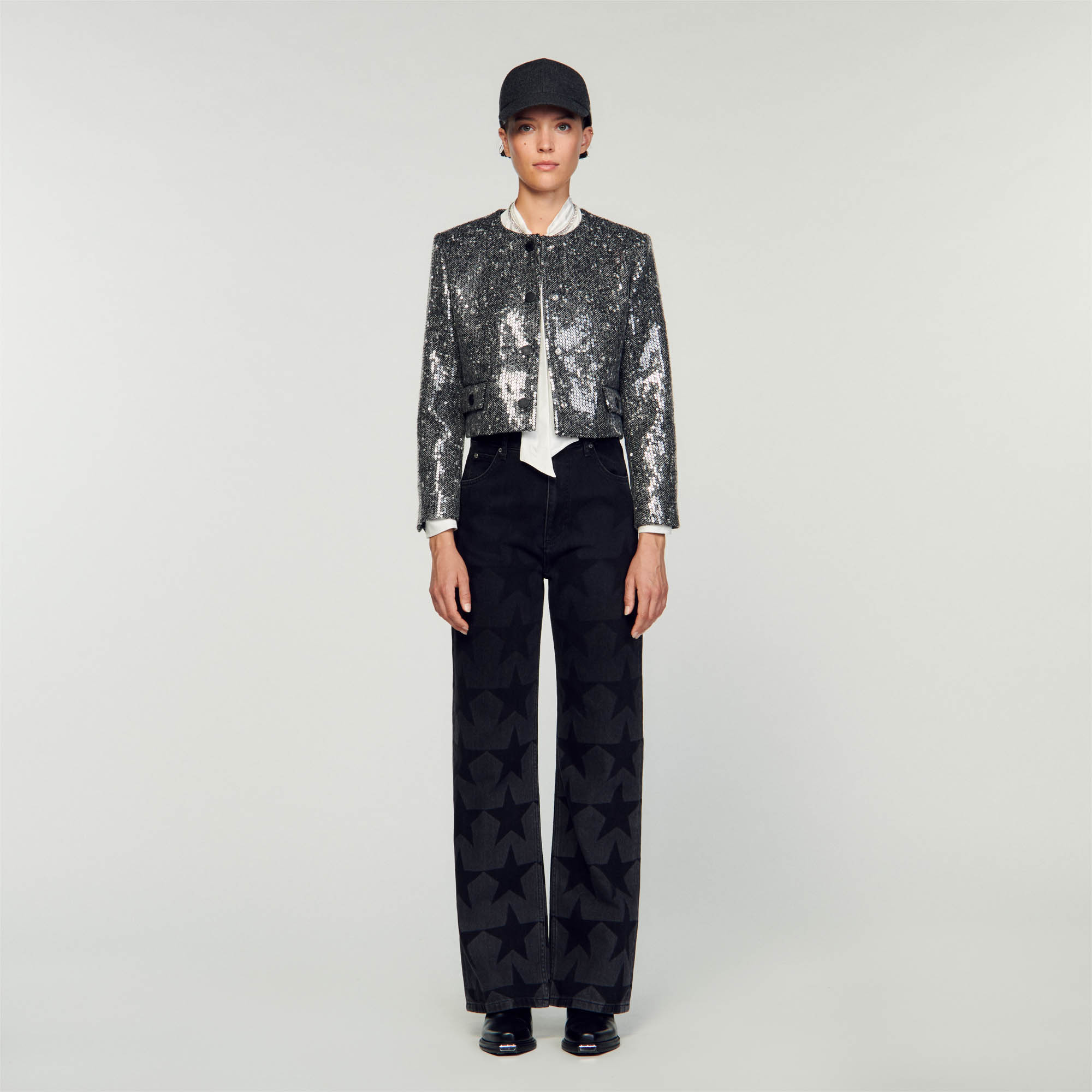 Structured cropped jacket