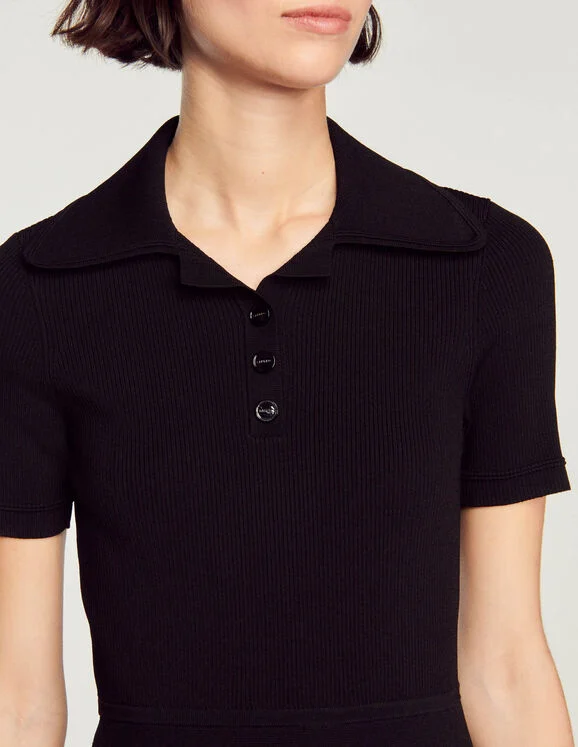 Ribbed knit dress