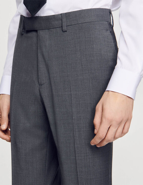 Wool suit trousers