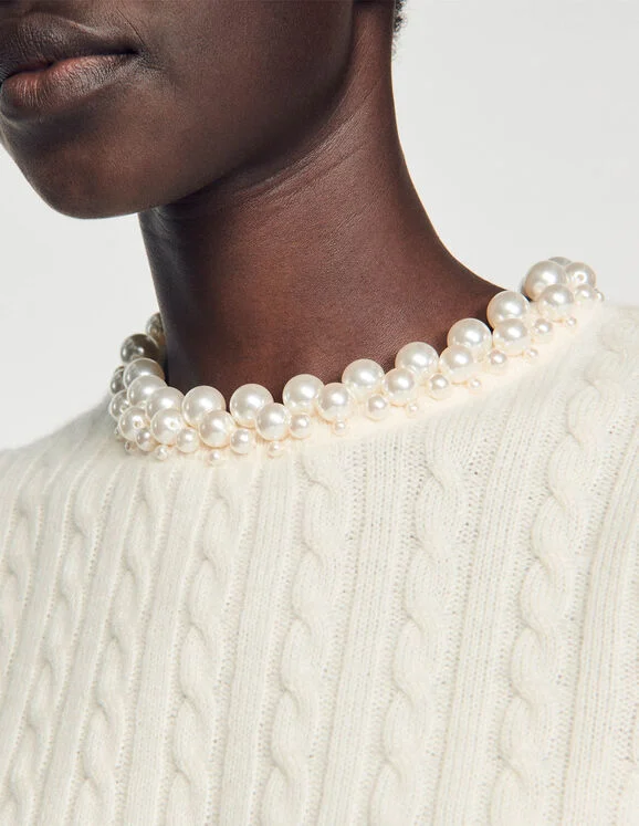 Cable knit jumper