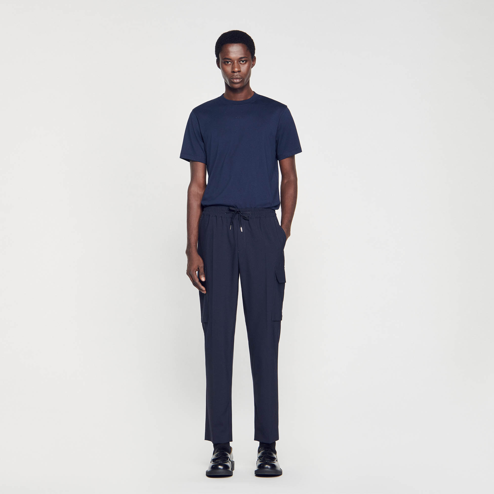Elasticated cargo trousers