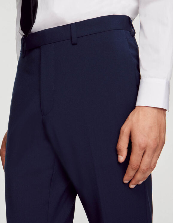 Virgin wool suit trousers