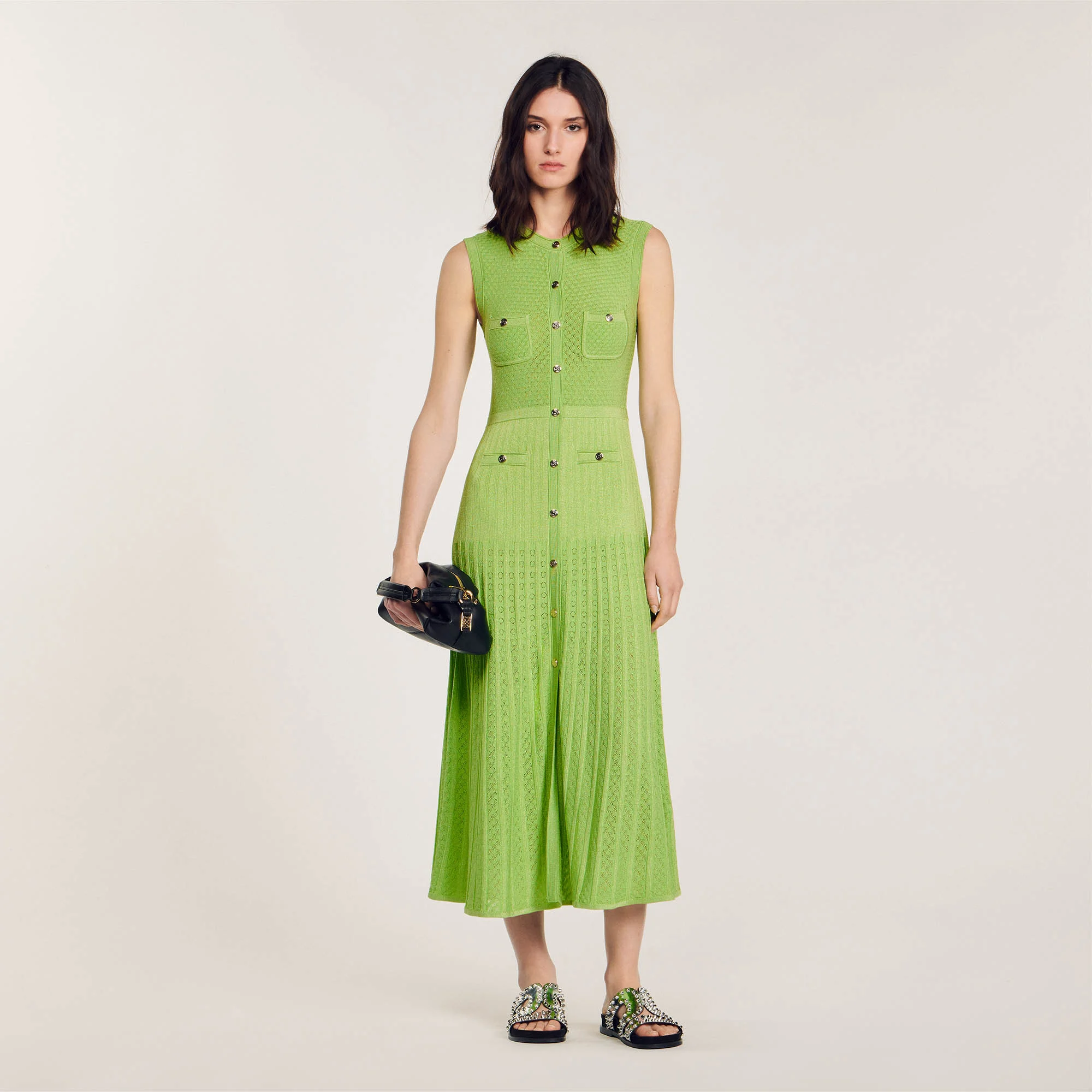 Knit midi dress