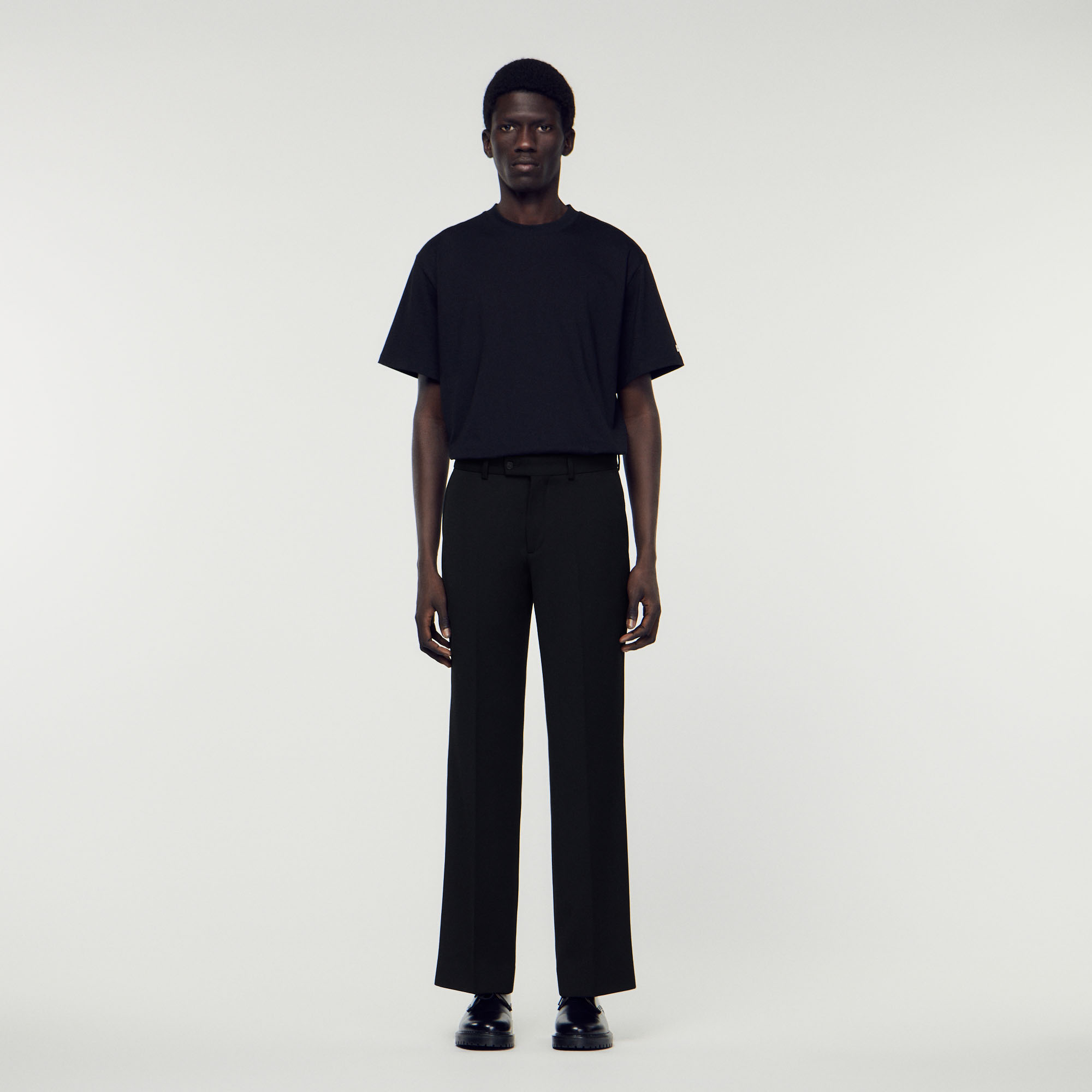 Wool blend pants