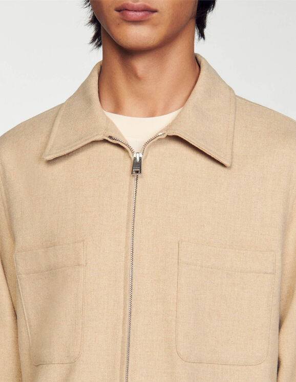 Wool overshirt