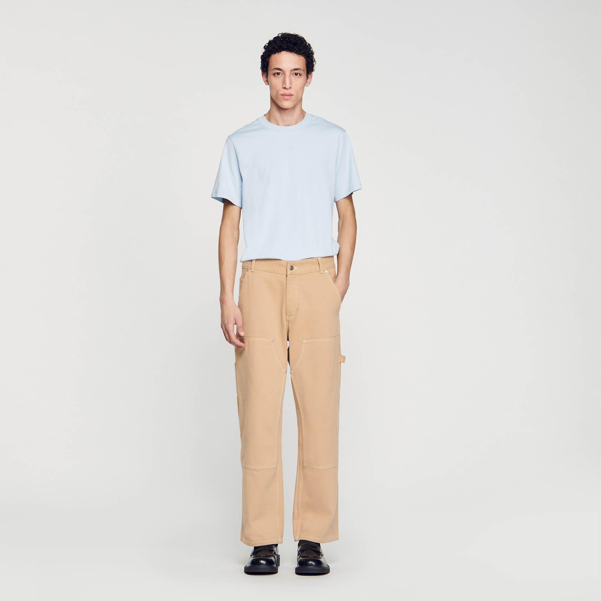 Cotton canvas carpenter trousers