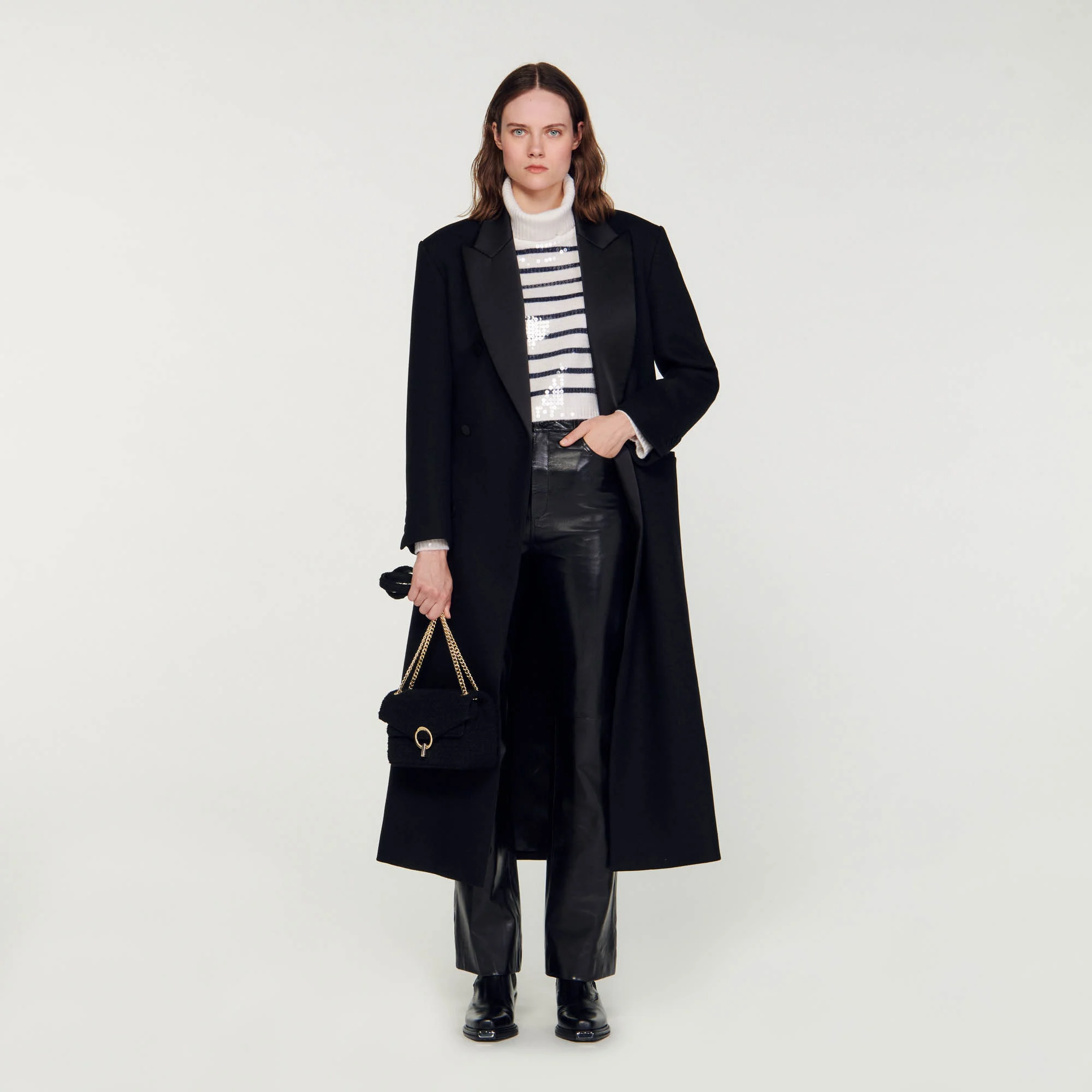 Cropped Breton sweater