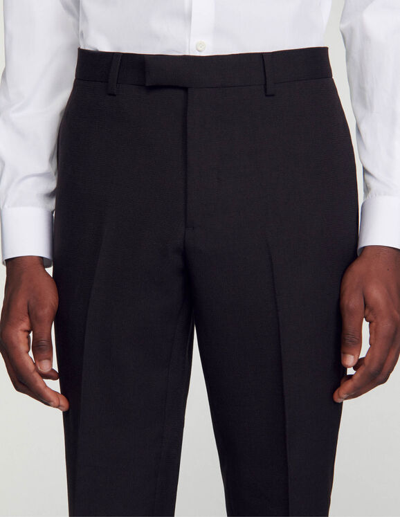 Wool suit trousers