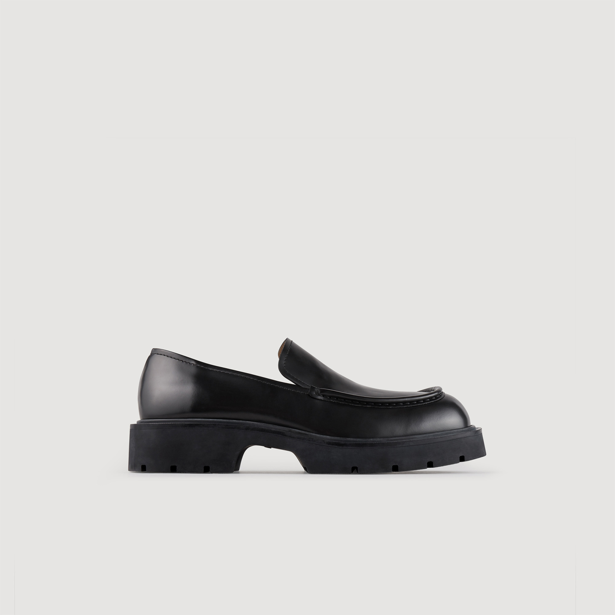 Patent leather loafers