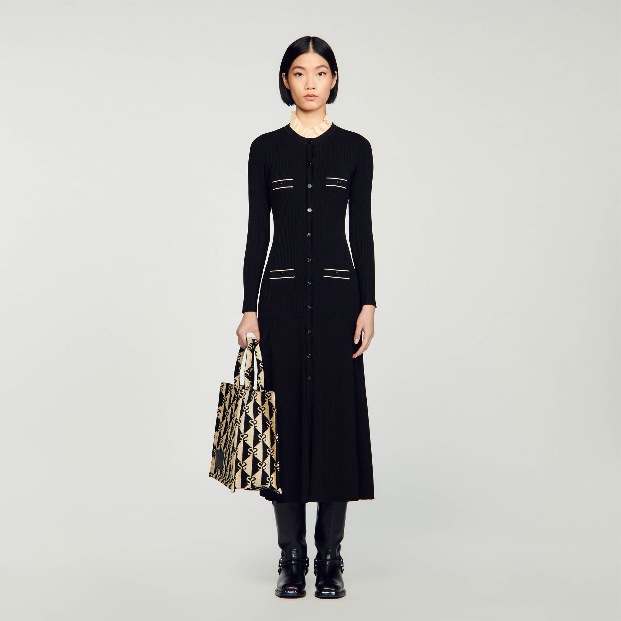 Knit maxi dress