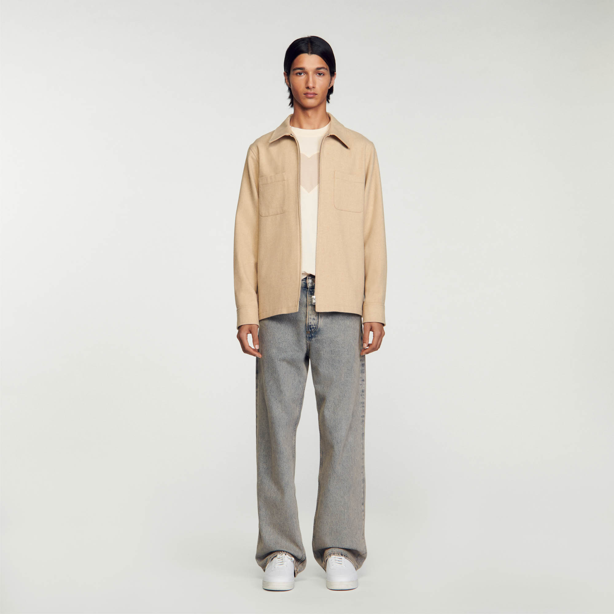 Wool overshirt