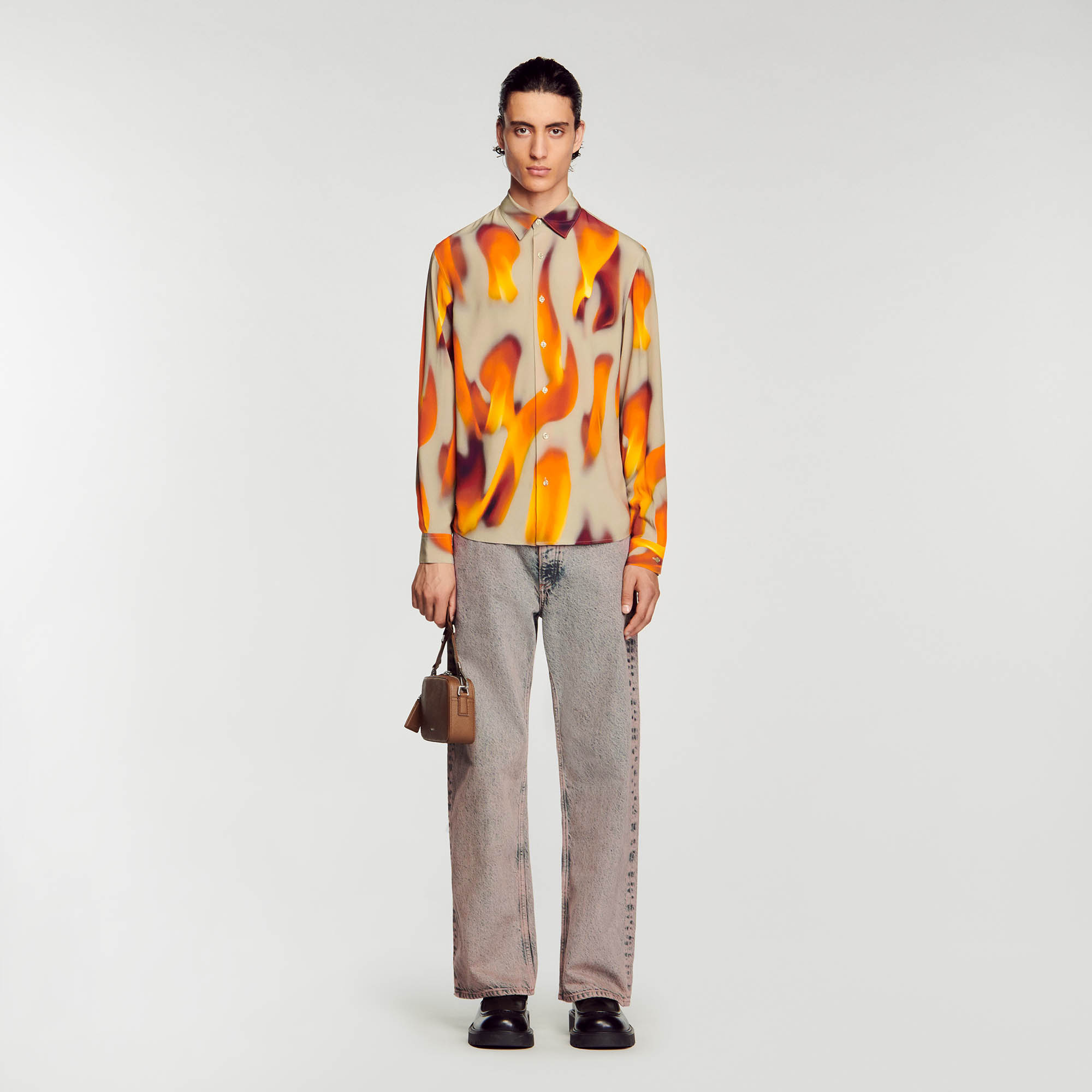 Flame pattern shirt