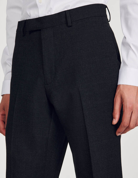Wool suit trousers