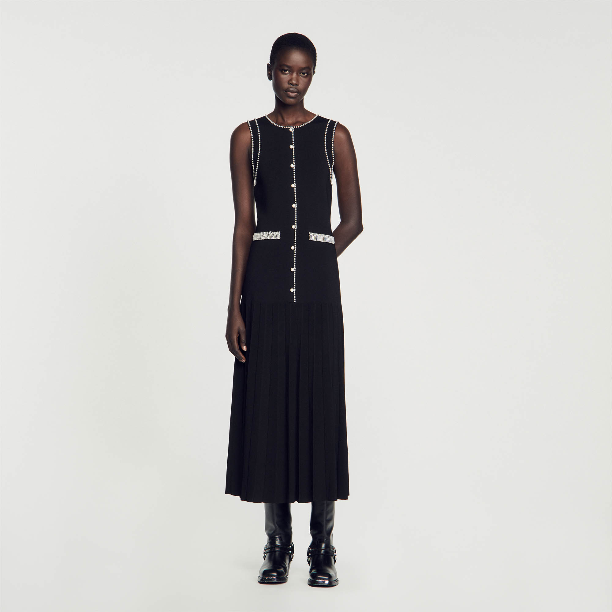 Knit midi dress