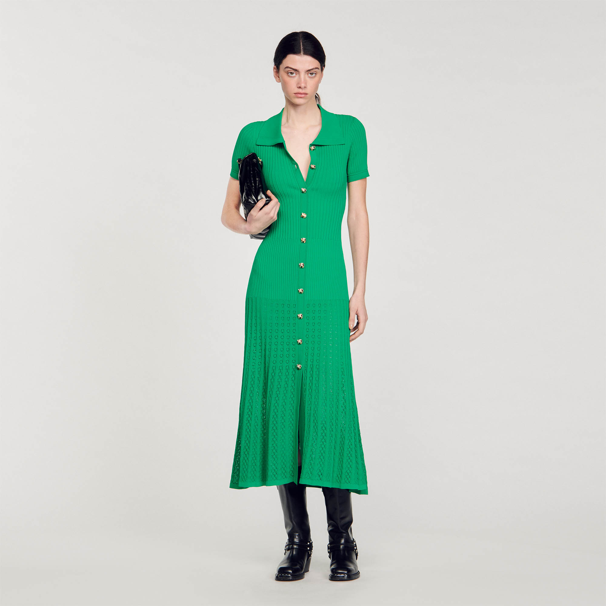 Knit maxi dress